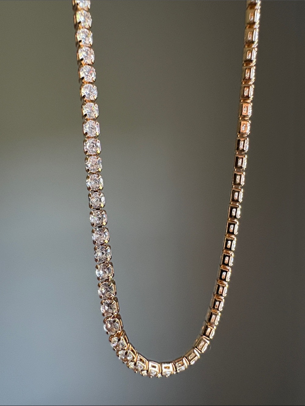 Rhinestone Tennis Necklace